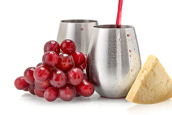 Stainless Steel Stemless Wine Glass